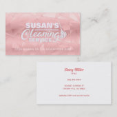 バラ金ゴールドグリッターハウスクリーニング名刺 名刺 (正面/裏面)