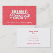 バラ金ゴールドグリッターハウスクリーニング名刺 名刺 (正面/裏面)