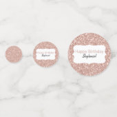 バラ金ゴールドグリッターハッピーバースデー コンフェッティ (裏面)