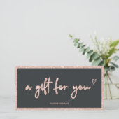 バラ金ゴールドグリッターハートグレーロゴギフト券 (スタンド正面)