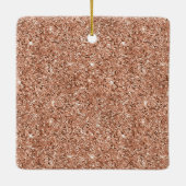 バラ金ゴールドグリッターハートピースラブジョイ引用文 セラミックオーナメント (裏面)