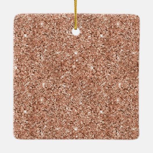 バラ金ゴールドグリッターハートピースラブジョイ引用文 セラミックオーナメント (裏面)