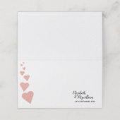 バラ金ゴールドグリッターハート座席表/エスコートカード プレイスカード (外部開封)