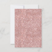 バラ金ゴールドグリッターバタフライキス誕生日 サンキューカード (裏面)