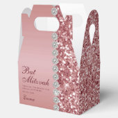 バラ金ゴールドグリッターバルミツワー フェイバーボックス (オープン)