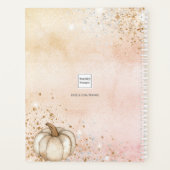 バラ金ゴールドグリッターパンプキンファミリーミール2025 プランナー手帳 (裏面)