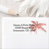 バラ金ゴールドグリッターパームツリー ラベル (インサイチュ)