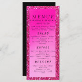 バラ金ゴールドグリッターパールシック赤面ピンク メニュー (正面/裏面)