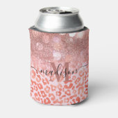 バラ金ゴールドグリッターヒョウ印刷 缶クーラー (缶裏面)