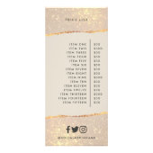 バラ金ゴールドグリッターピガーリーンエレガントク価格表 ラックカード (裏面)