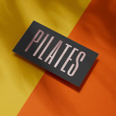 バラ金ゴールドグリッターピラティス 名刺