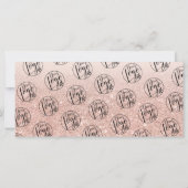 バラ金ゴールドグリッターピンクのシックなギフト証明書ロゴ (裏面)