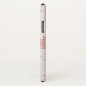 バラ金ゴールドグリッターピンクイニシャル パーソナライズされた Case-Mate iPhoneケース (裏面/右)