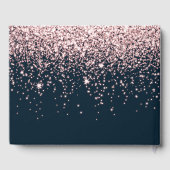 バラ金ゴールドグリッターピンクキンセアニラ15誕生日 ゲストブック (裏面)