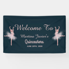 バラ金ゴールドグリッターピンクキンセアニラ15誕生日 横断幕