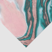 バラ金ゴールドグリッターピンクティール（緑がかった色）渦巻形のマ絵を描ーブル 薄葉紙 (詳細)