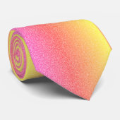 バラ金ゴールドグリッターピンクパープルイエローグラデーションギフト ネクタイ (ロール)