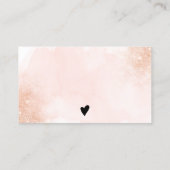 バラ金ゴールドグリッターピンクブラシロ感謝していゴユー 名刺 (裏面)