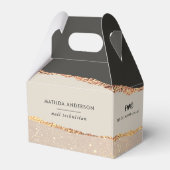 バラ金ゴールドグリッターピンクモダン予算 フェイバーボックス (裏面サイド)