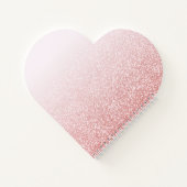 バラ金ゴールドグリッターピンクモノグラグラデーションム ノートブック (裏面)