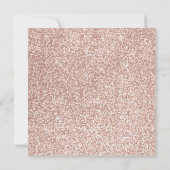 バラ金ゴールドグリッターファーストホーリーコミュニオンスクエア 招待状 (裏面)