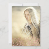 バラ金ゴールドグリッターフォイルティアラキンセアニェラ 招待状 (裏面)