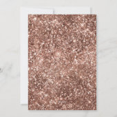 バラ金ゴールドグリッターフォトクリスマスカード シーズンカード (裏面)