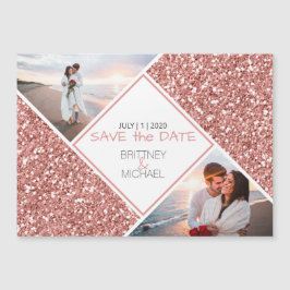 バラ金ゴールドグリッターフォトコラージュ