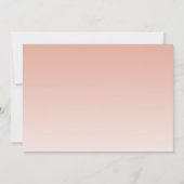 バラ金ゴールドグリッターフォトサンキューカード 招待状 (裏面)