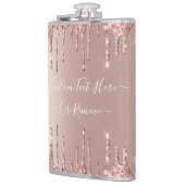 バラ金ゴールドグリッターフラスコカスタムー文字 フラスク (左)