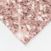 バラ金ゴールドグリッターフリースブランケットカスタム付文字 フリースブランケット (角)