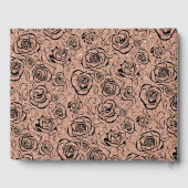 バラ金ゴールドグリッターフローラオンブラック ゲストブック (裏面)