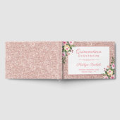 バラ金ゴールドグリッターフローラキンセアニラ15誕生日 ゲストブック (全面)