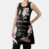 バラ金ゴールドグリッターフローラ清掃サービスメイド エプロン (インサイチュ)