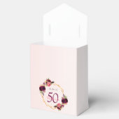 バラ金ゴールドグリッターフローラ誕生日 フェイバーボックス (オープン)