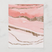 バラ金ゴールドグリッターブライダルシャワービンゴゲーム (裏面)