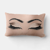 バラ金ゴールドグリッターブラウンズグラムメイクアップラッシュルクス ランバークッション (裏面)