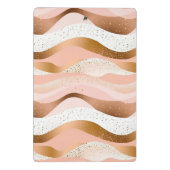 バラ金ゴールドグリッターブラシデザイン ミニクリップボード (裏面)