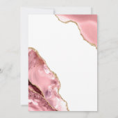 バラ金ゴールドグリッターブラックスクリプトラグジュアリー結婚ズインヴィ 招待状 (裏面)