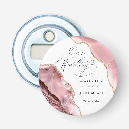 バラ金ゴールドグリッターブラックスクリプトラグジュアリー結婚ズボット 栓抜き