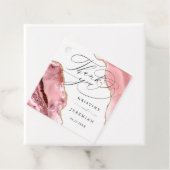 バラ金ゴールドグリッターブラックスクリプトラグジュアリー結婚ズ フェイバータグ (インサイチュ)