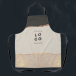 バラ金ゴールドグリッターブラックピモダンクエレガントユニーク エプロン<br><div class="desc">予算モダンバラエレガント金ゴールド効果ピンク、黒と自然のビジネスブランディング均一デザイン... </div>