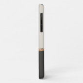 バラ金ゴールドグリッターブラックピンクモノグラモダンム Case-Mate iPhoneケース (裏面/左)