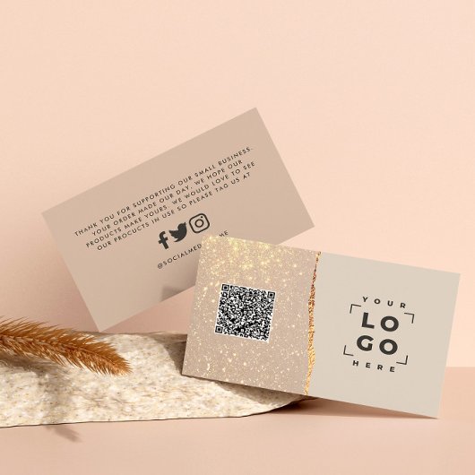 バラ金ゴールドグリッターブラックピンクユー感謝していピモダンク 名刺