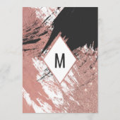 バラ金ゴールドグリッターブラックブラッシュストロ結婚ークのメニュー メニュー (裏面)