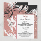 バラ金ゴールドグリッターブラックブラッシュストロ結婚ークのメニュー メニュー (正面/裏面)