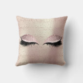 バラ金ゴールドグリッターブラック赤面メイクアップラッシュ クッション (裏面)