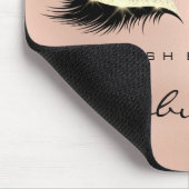 バラ金ゴールドグリッターブランディング美しいグラムラッシュ マウスパッド (コーナー)