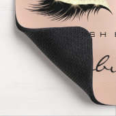 バラ金ゴールドグリッターブランディング美しいスタジオラッシュ マウスパッド (コーナー)