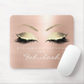 バラ金ゴールドグリッターブランディング美しいラッシュピンク マウスパッド (マウス)